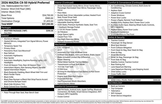 2026 Mazda CX-50 Hybrid Preferred