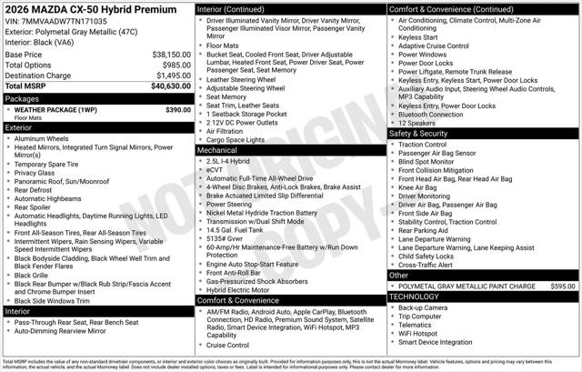 2026 Mazda CX-50 Hybrid Premium