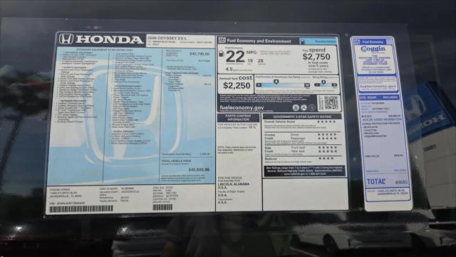 2026 Honda Odyssey EX-L