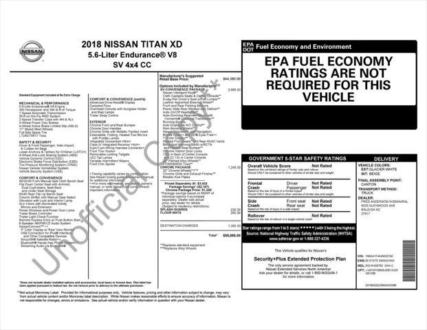 2018 Nissan Titan XD SV Gas