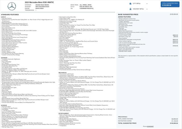 2023 Mercedes-Benz EQS 580 4MATIC