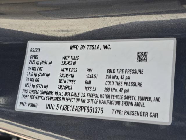 2023 Tesla Model 3 Rear-Wheel Drive