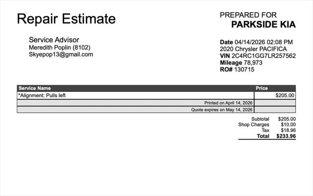 2020 Chrysler Pacifica Limited