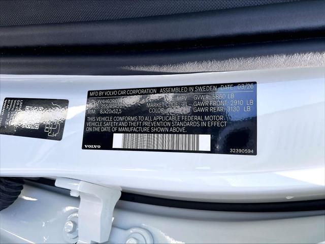 2026 Volvo XC60 Plug-In Hybrid Plus, T8 AWD Electric/Gasoline, Dark