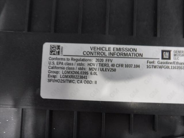 2020 GMC Savana Cargo RWD 2500 Regular Wheelbase Work Van