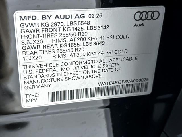 2027 Audi Q6 e-tron Sportback Premium Plus