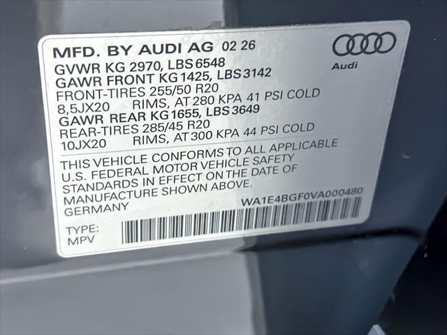 2027 Audi Q6 e-tron Sportback Premium Plus
