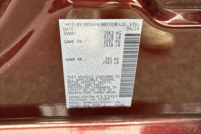 2024 Nissan Altima SV FWD