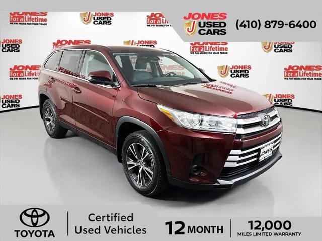 2019 Toyota Highlander LE for sale in Bel Air, MD