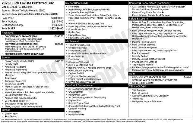 2025 Buick NV Preferred FWD