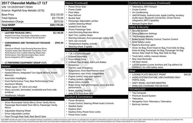 2017 Chevrolet Malibu 1LT