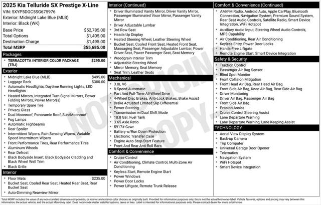 2025 Kia Telluride SX Prestige X-Line