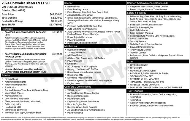 2024 Chevrolet V Blazer eAWD 2LT