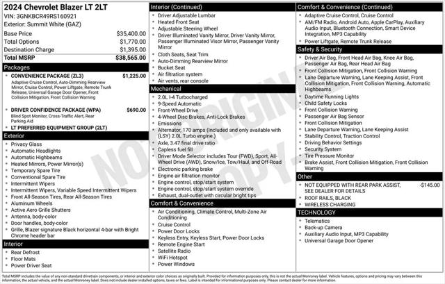 2024 Chevrolet Blazer FWD 2LT