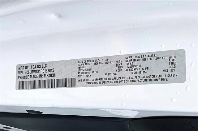 2024 Ram ProMaster 2500 Cargo Van Tradesman High Roof 159" WB w/Pass Seat