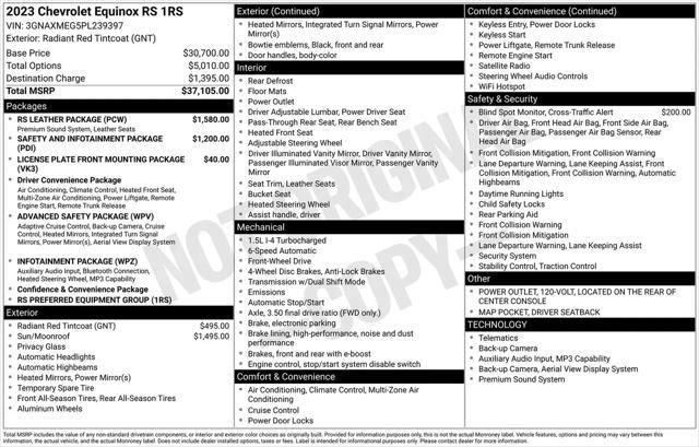 2023 Chevrolet Equinox FWD RS