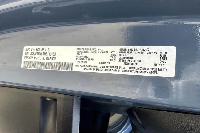2022 Ram ProMaster Cargo Van High Roof 159" WB EXT