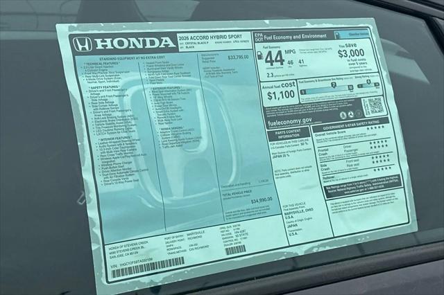 2026 Honda Accord Sedan Sport