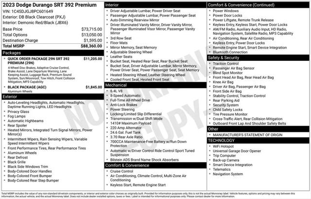 2023 Dodge Durango SRT 392 Premium AWD