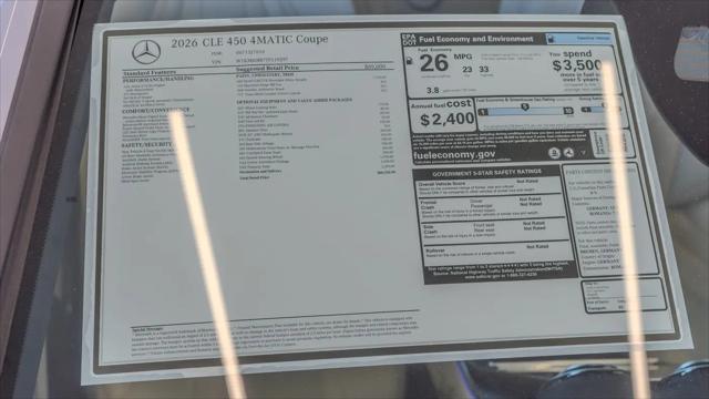 2026 Mercedes-Benz CL CLE 450