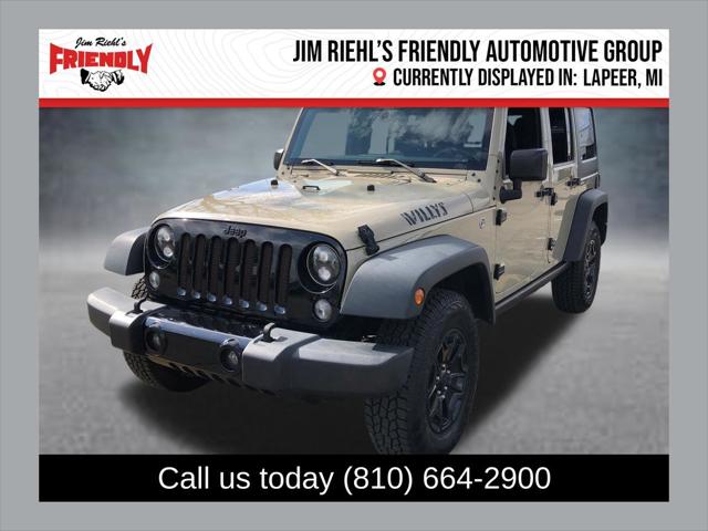 2017 Jeep Wrangler Unlimited Willy Wheeler 4x4 for sale in Lapeer, MI