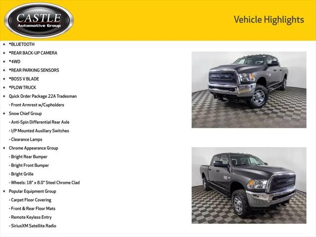 2018 Ram 2500 Tradesman Crew Cab 4x4 6'4" Box