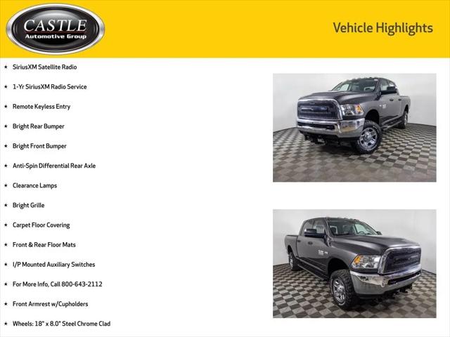 2018 Ram 2500 Tradesman Crew Cab 4x4 6'4" Box