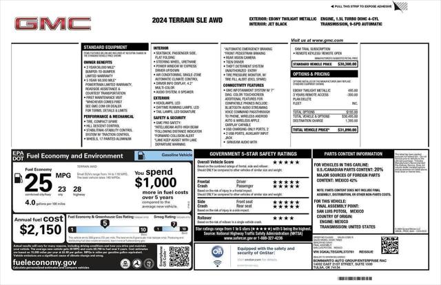 2024 GMC Terrain AWD SLE