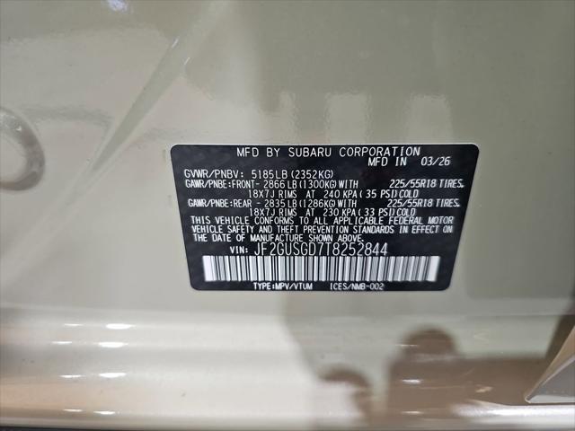2026 Subaru Crosstrek Sport
