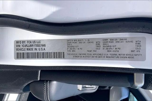 2026 Jeep Grand Cherokee L Limited 4x2