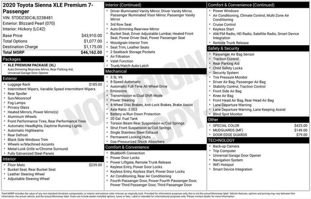 2020 Toyota Sienna XLE Premium