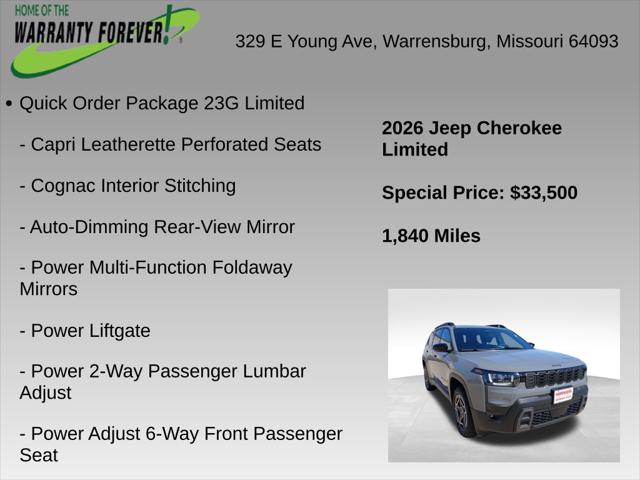 2026 Jeep Cherokee Limited