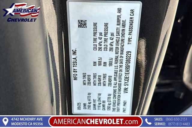 2025 Tesla Model 3 Long Range Rear-Wheel Drive