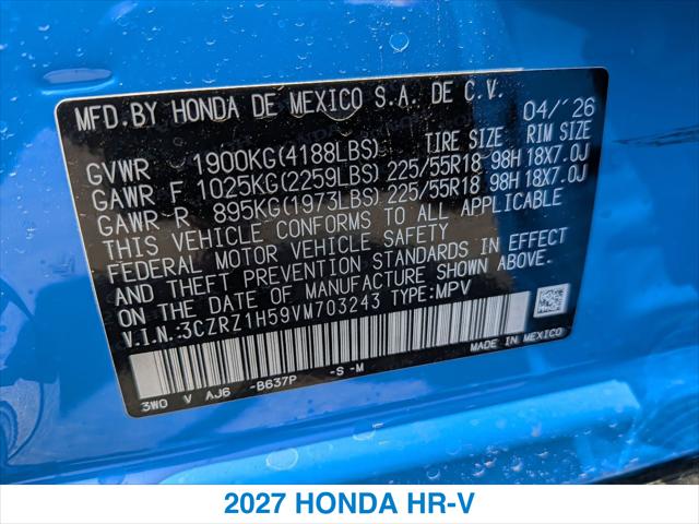 2027 Honda HR-V 2WD SPORT,