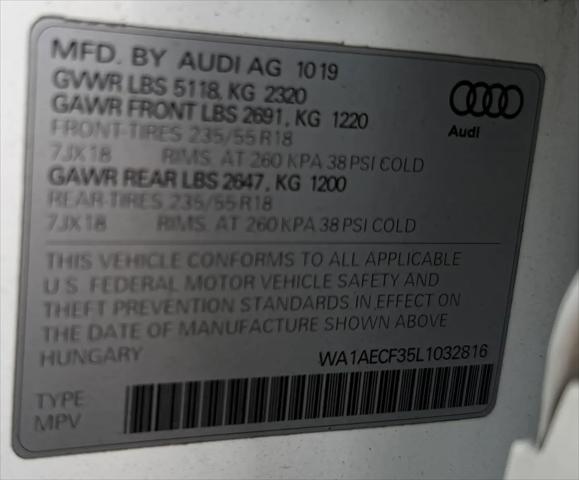 2020 Audi Q3 Premium 45 TFSI quattro Tiptronic