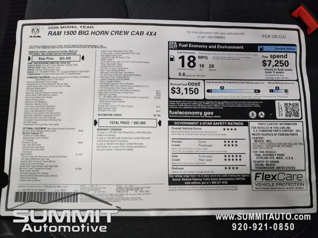 2026 Ram 1500 Big Horn Crew Cab 4x4 57 Box