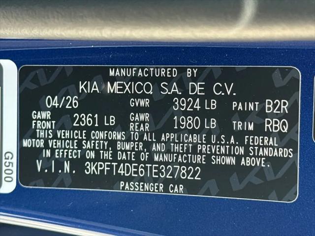 2026 Kia K4 LXS