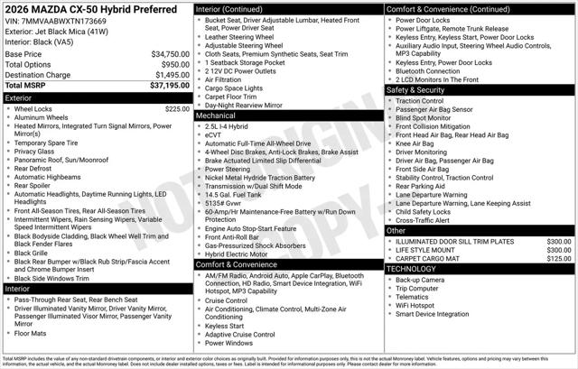 2026 Mazda CX-50 Hybrid Preferred