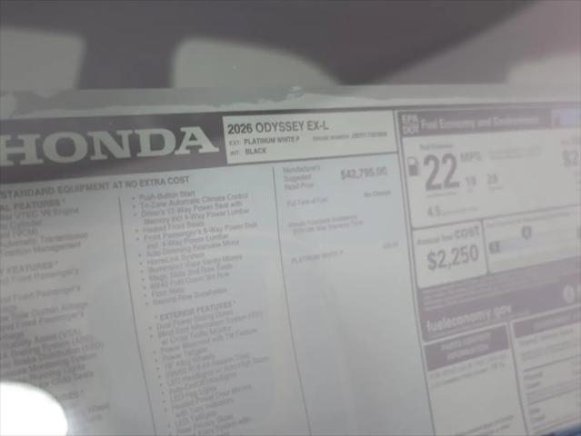 2026 Honda Odyssey EX-L