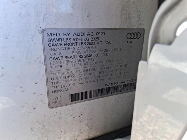 2021 Audi Q3 Premium Plus 45 TFSI S line quattro Tiptronic