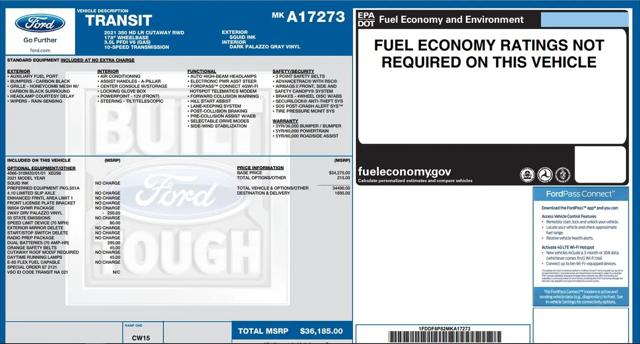 2021 Ford Transit Cutaway Base