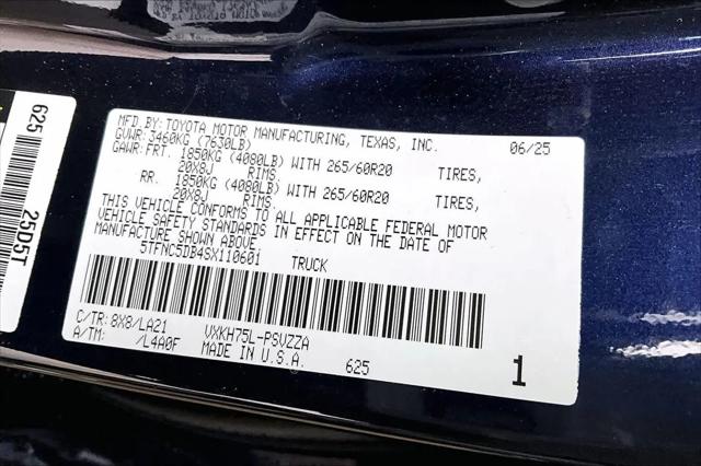2025 Toyota Tundra Platinum Hybrid CrewMax 5.5' Bed