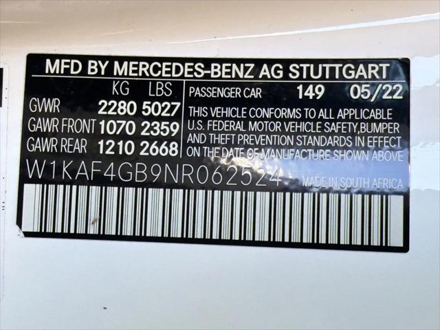 2022 Mercedes-Benz C-CLASS C 300 Sedan
