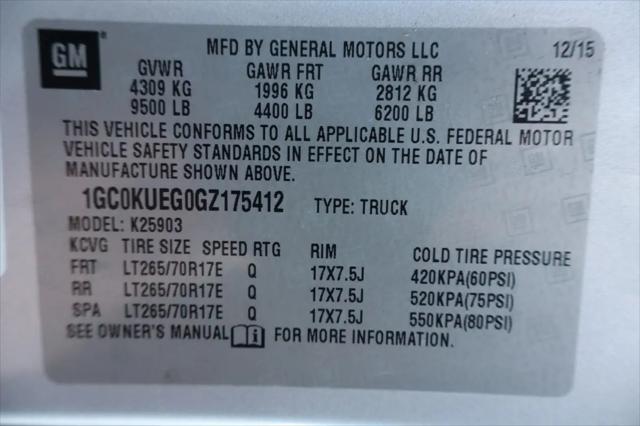2016 Chevrolet Silverado 2500HD WT