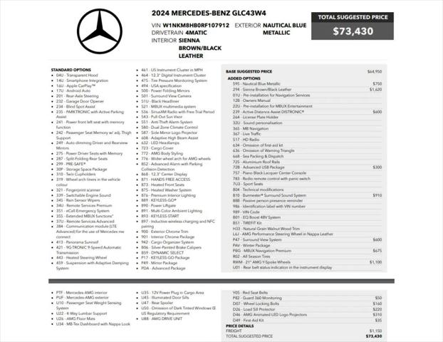 2024 Mercedes-Benz GLC 4MATIC