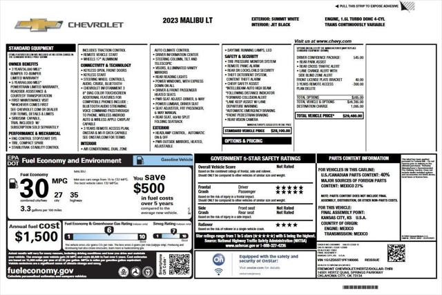 Used 2023 Chevrolet Malibu FWD 1LT For Sale in Toledo, OH