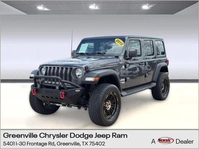 2018 Jeep Wrangler Unlimited Sport S 4x4 for sale in Greenville, TX