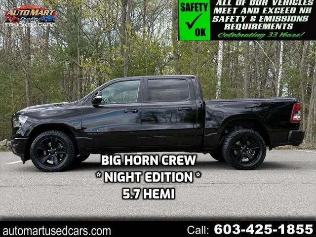 2020 Ram 1500 Big Horn Crew Cab 4x4 5'7" Box for sale in Derry, NH
