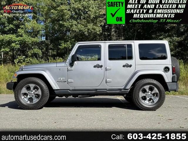2018 Jeep Wrangler JK Unlimited Sahara 4x4 for sale in Derry, NH