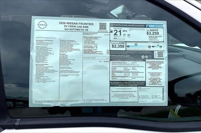2026 Nissan Frontier Crew Cab SV 4x2